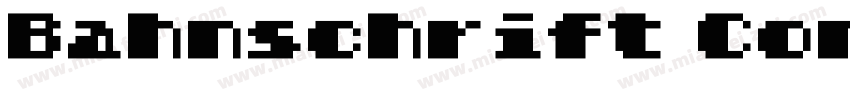 Bahnschrift Condensed-粗体 (TrueType)字体转换